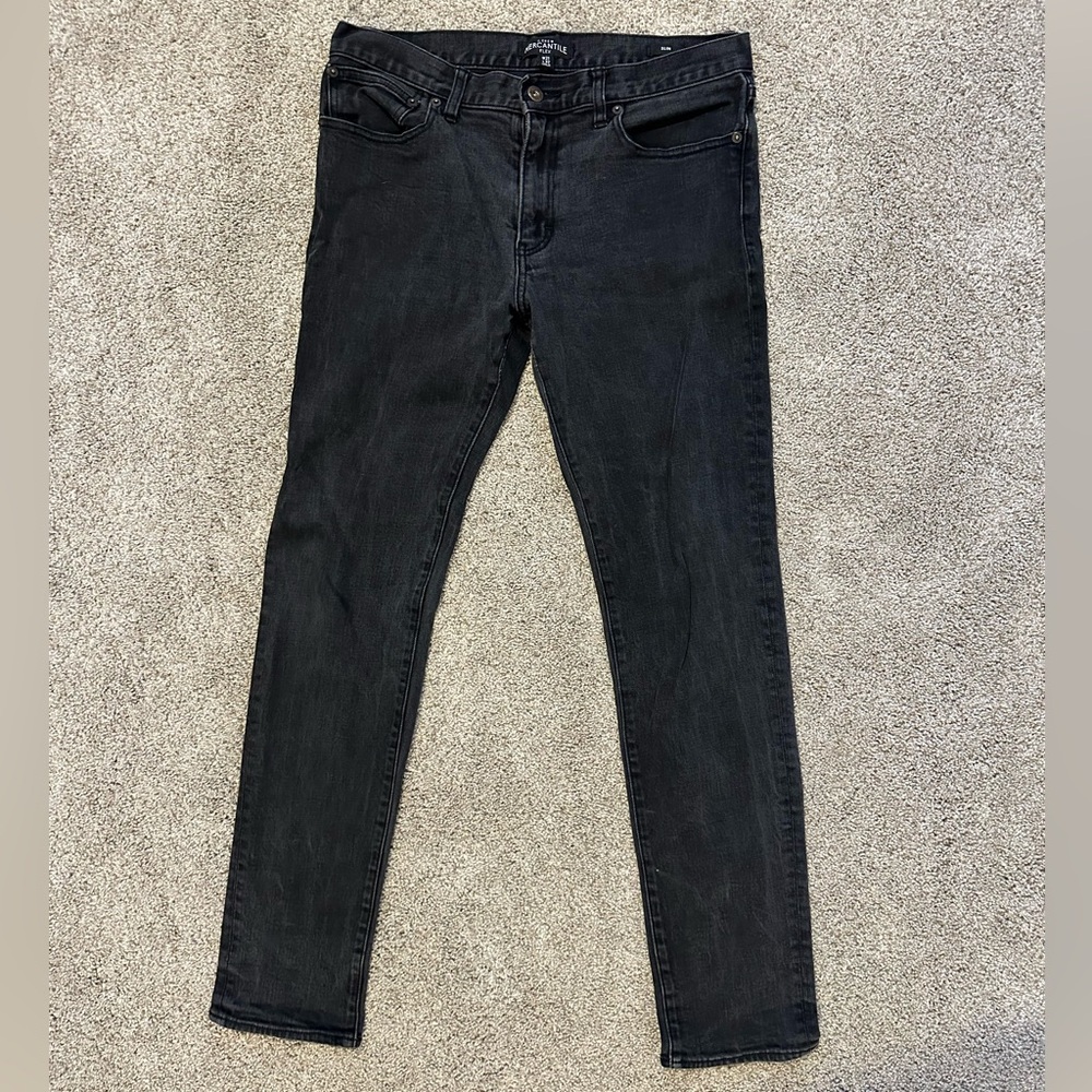 J.Crew Mercantile Flex Slim Jeans – Men’s 31x32 – Black Stretch Denim